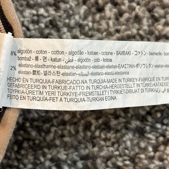 Zara Mens Dress Pants Size 34 Khaki Tapered Leg Business Casual Pockets - Picture 13 of 15